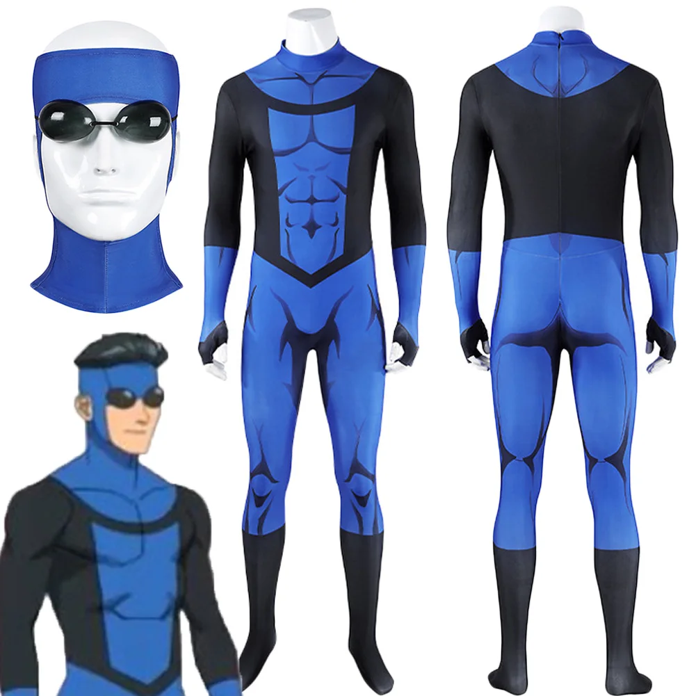 

Mark Grayson Cosplay Fantasy Clothing Mask EyeWear Cartoon Invincible Costume Disguise Adult Men Roleplay Fantasia Party Outfits