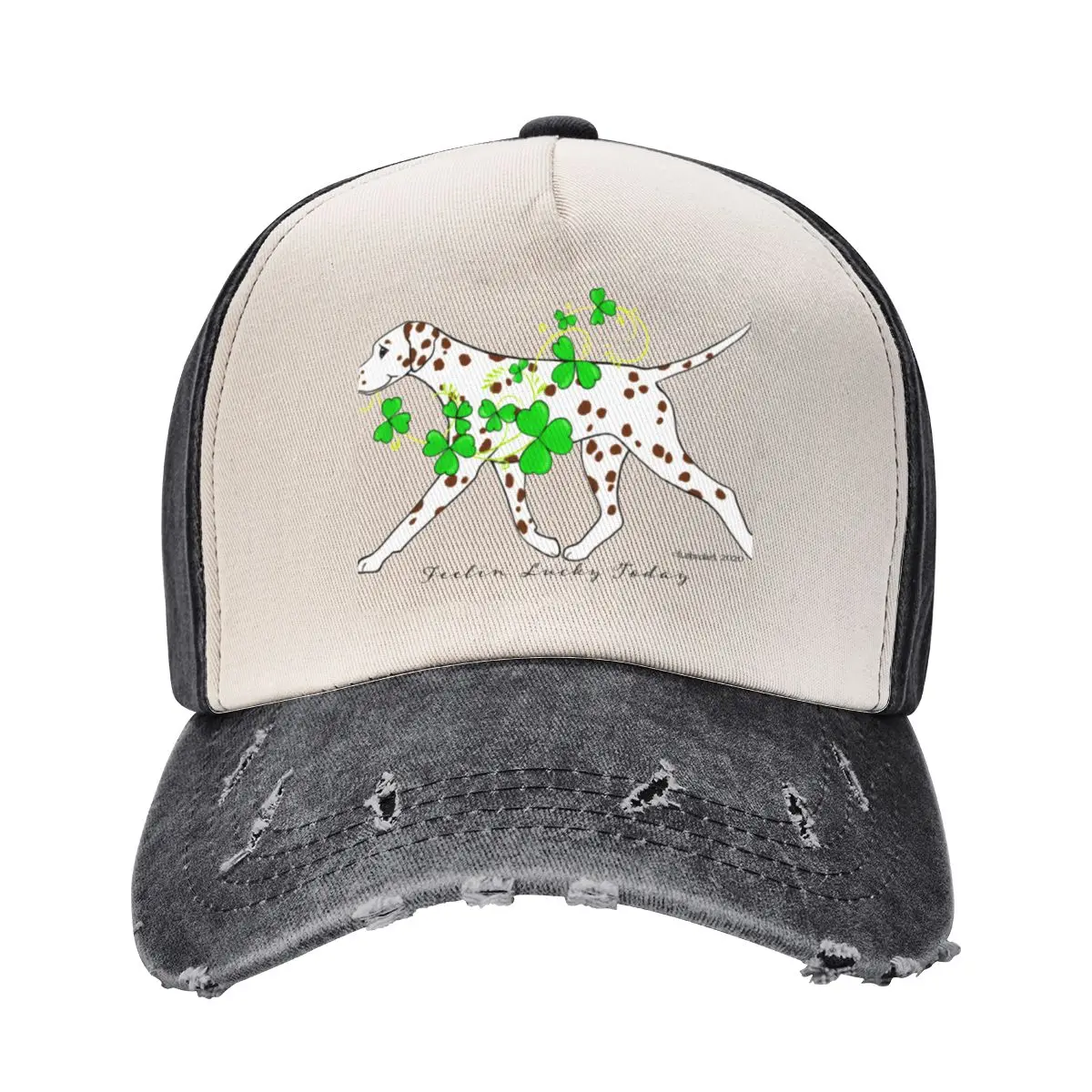 Feelin' Lucky Today Dalmatian Baseball Cap Golf Custom Cap For Man Women's