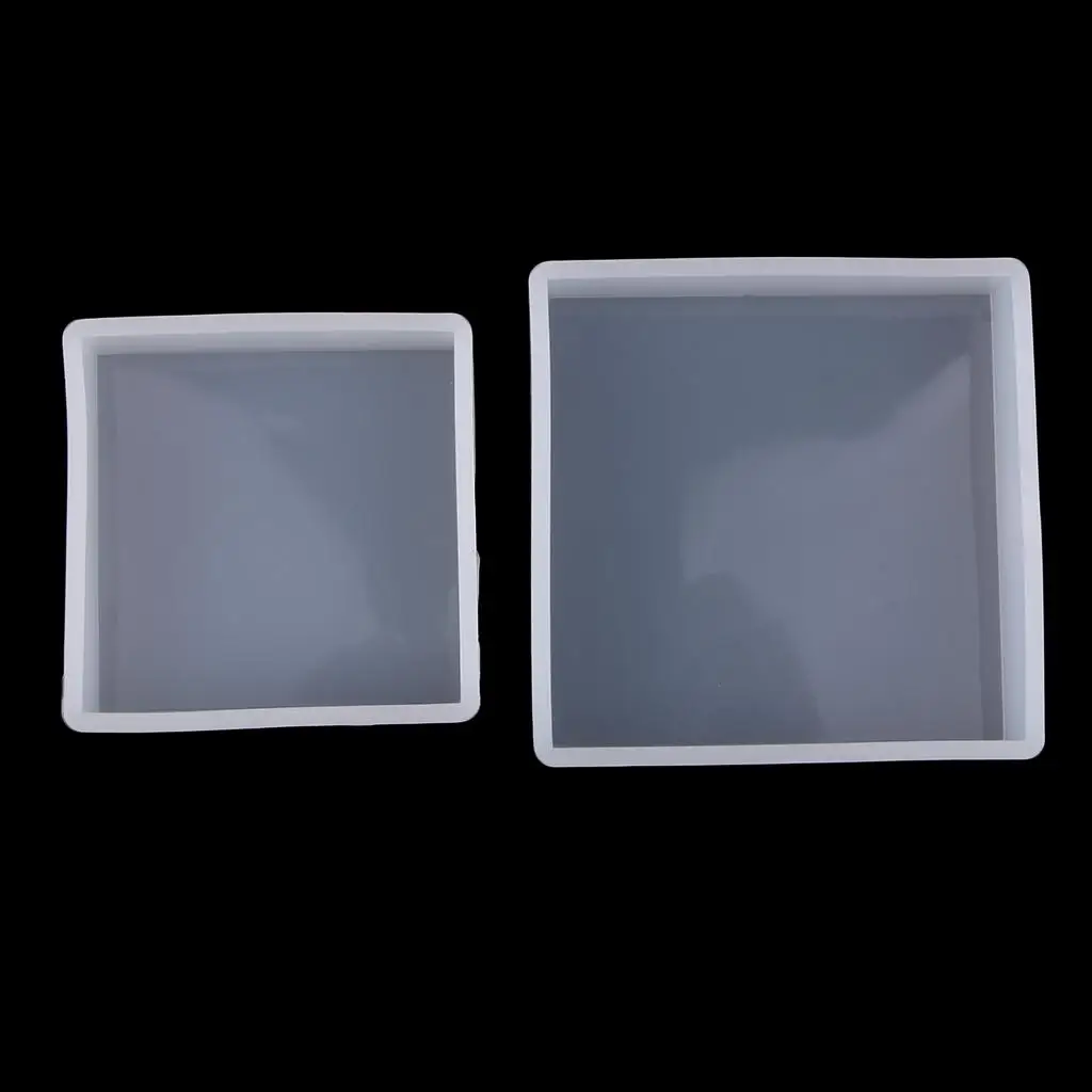 Square Silicone Molds Heat Resistant Durable Resin Art Materials for Jewelry Making Candle Holder and Baking