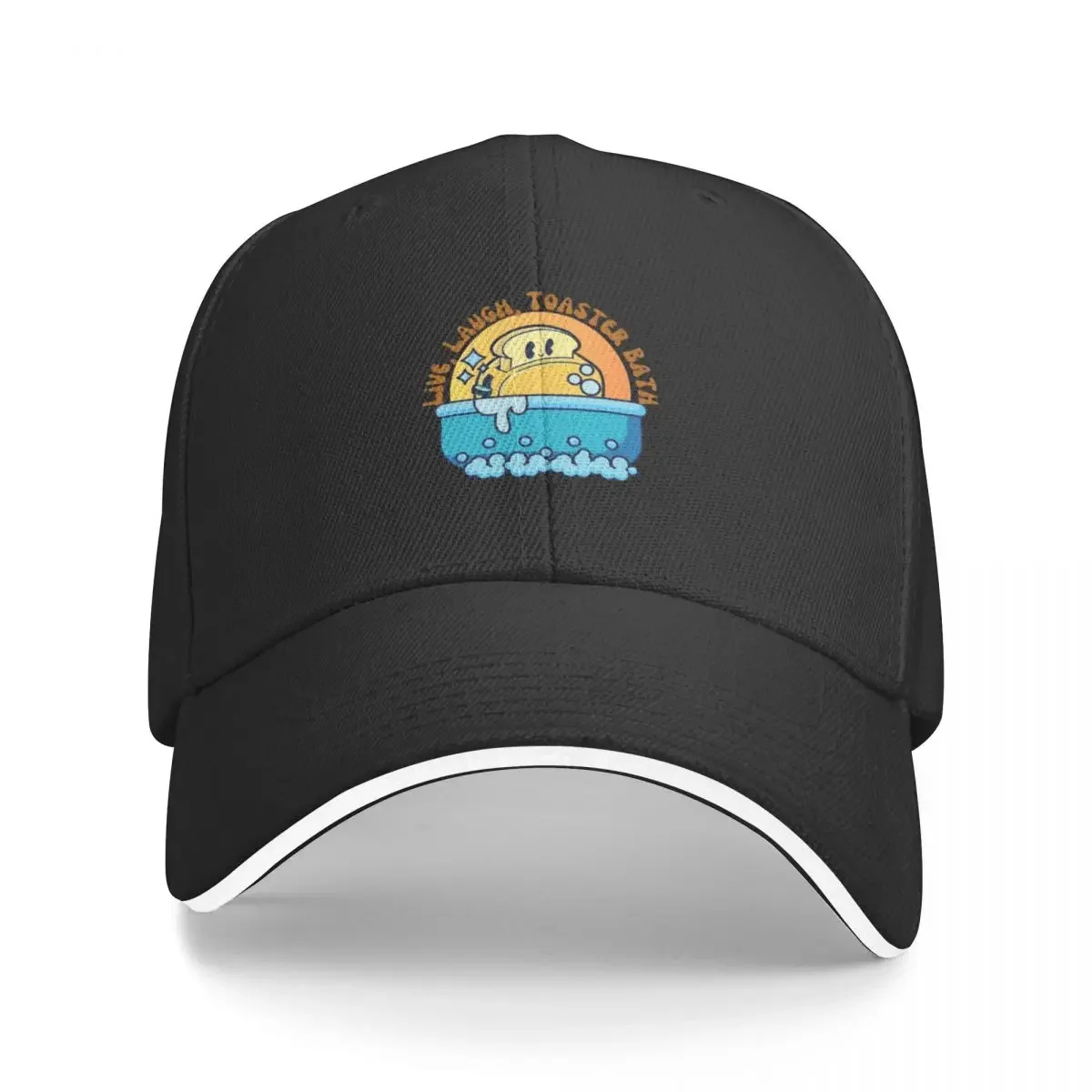 

Live, Laugh, Toaster Bath Baseball Cap cute Golf Cap Male Women's