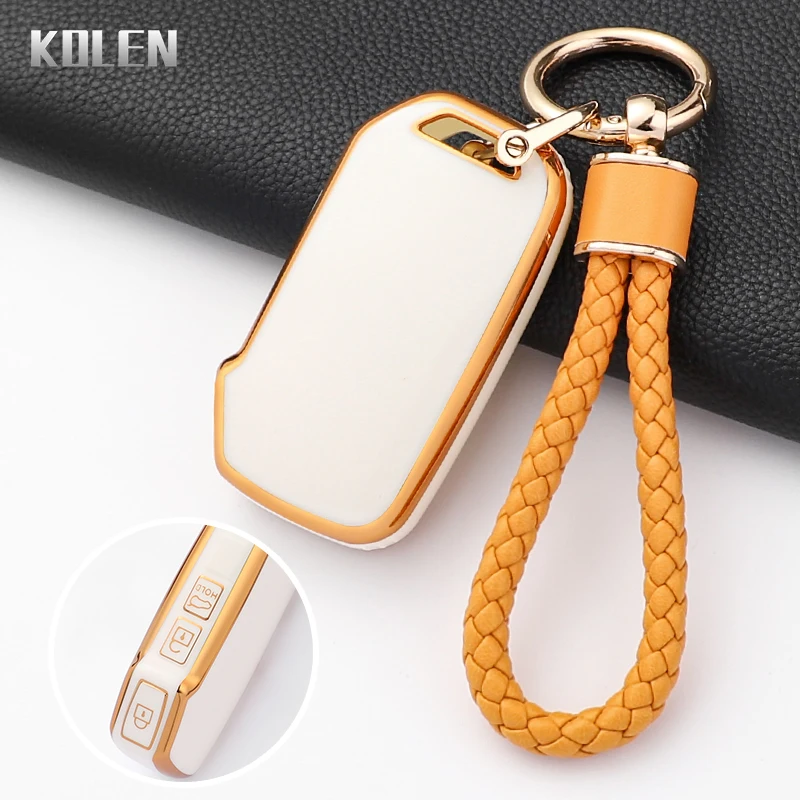 Funda para llave remota de coche de TPU a la moda para Kia Sportage Ray Sorento Soul Telluride Cerato 2020 K5 K8 llavero protegido Shell Fob