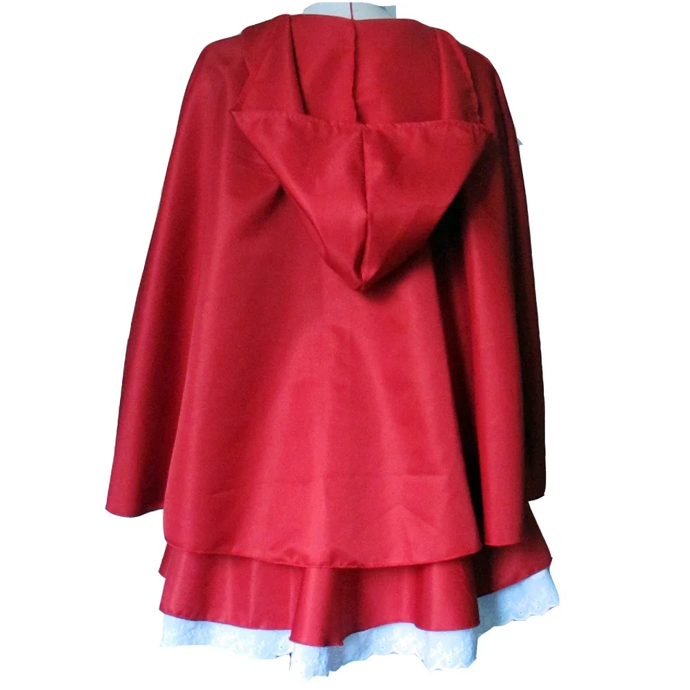 S-6XL Disfraces de Halloween para mujer, Cosplay, vestido con capucha de montar pequeño rojo, disfraz de mujer, disfraces femeninos adultos