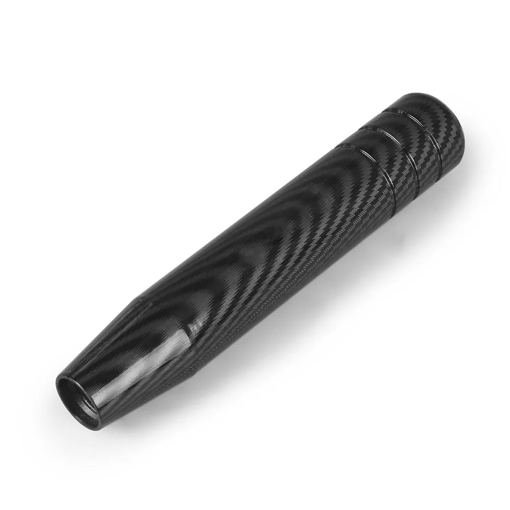 18CM Aluminum Carbon Fibre Style Gear Shift Knob Racing Car Universal Manual Transmission Shifter Lever Knob With three adapters