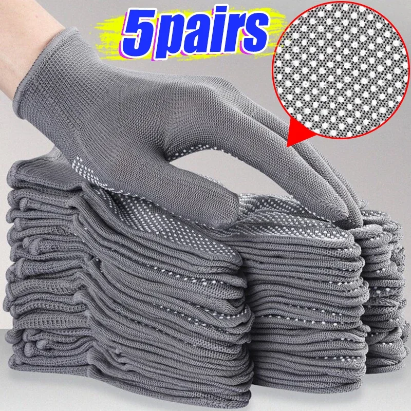 1/5pairs Riding Anti-slip Work Gloves for Motorcycle Cycling Sports Men Women Lightweight Breathable Touchscreen Glove Oudoor