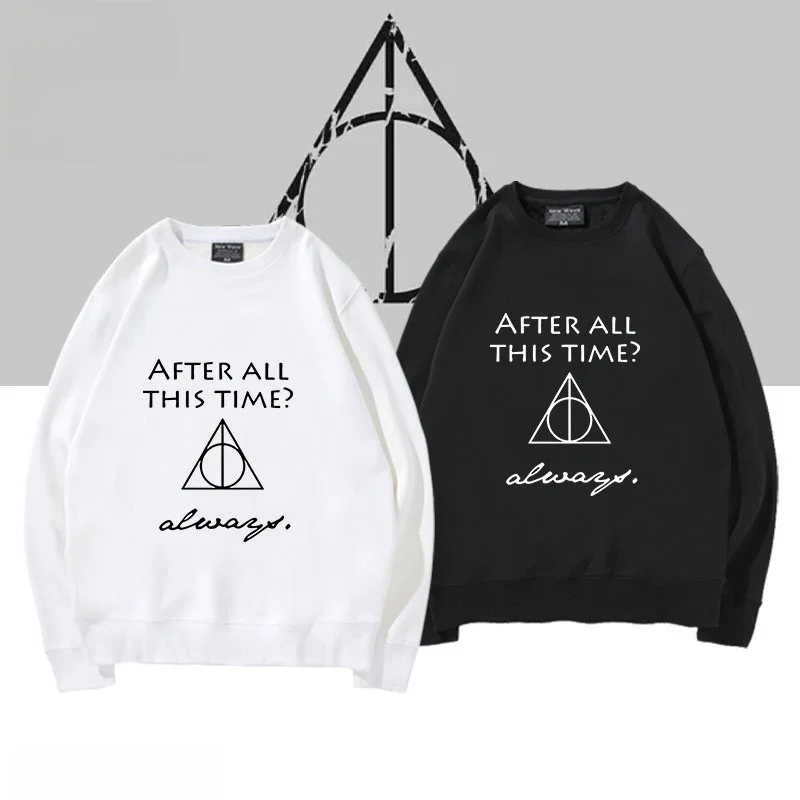 

Deathly lows Logo Print Cotton round Ne Sweatirt ex Loose Long Sve Comfortable Autumn Winter Hoodie