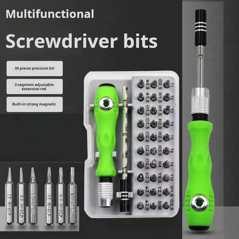

Tool Repair 32 In 1 Screwdriver Set Precision Mini Magnetic Screwdriver Bits Kit Phone Mobile IPad Camera Maintenance