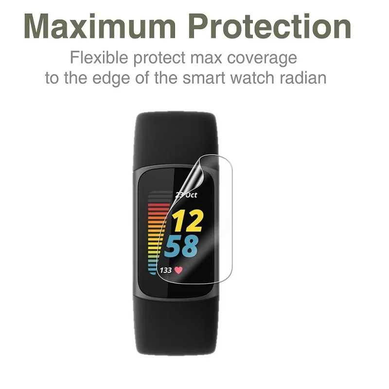 Pellicola protettiva idrogel per Fitbit Charge 5 4 3 2 pellicola salvaschermo (non vetro) per Fitbit Inspire 3 2 HR Luxe Film Foil