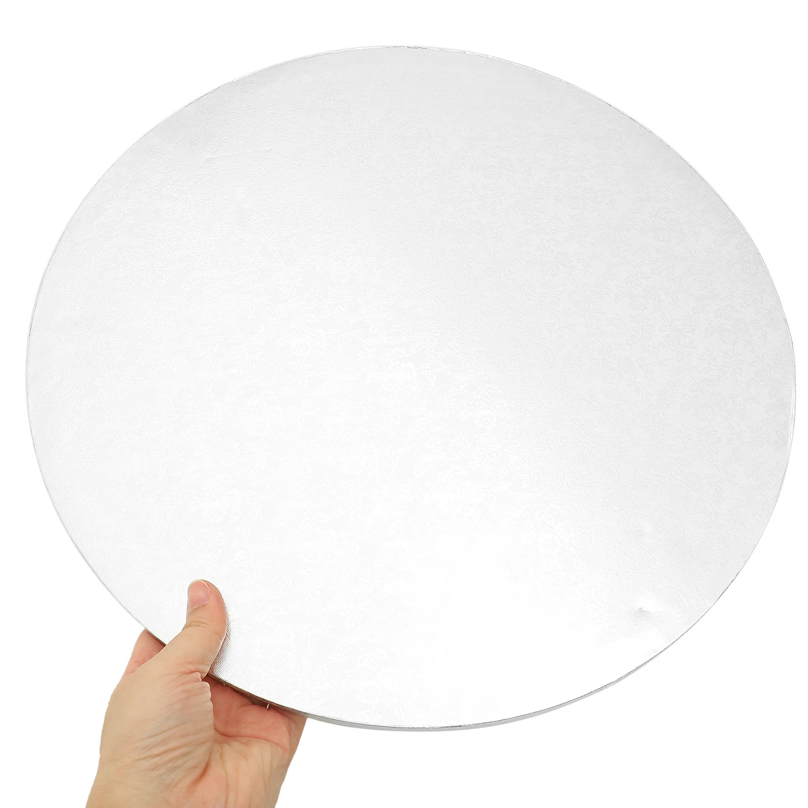 

Desktop Cake Plate Round Transfer Board Elegant Design Practical Lightweight Suitable Most Events 16 Inch Cake Drum