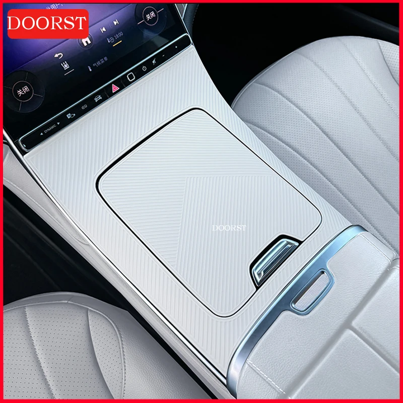 

For Mercedes Benz EQE 300 350 500 Class X294 Center Console Silicone Panel Cover Trim Frame Interior Modification Accessories