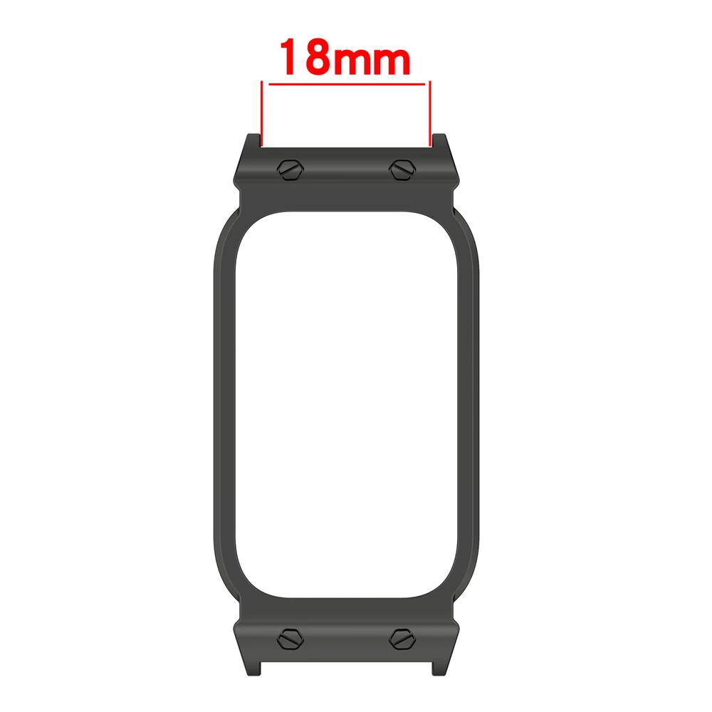 Metal Protective Cover For Xiaomi mi Band 11 Active Frame Smart Watch Case Accessories Connect 18mm Width Strap