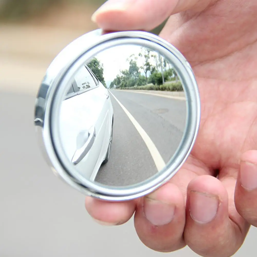 2Pcs Blind Spot Mirror 360 Degree Rotation Wide Angle Waterproof Car Convex Parking Mirror Driving Safety Convex Mirror