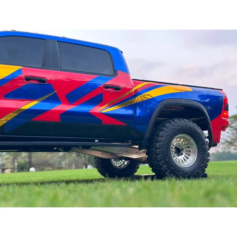 1/8 km ram 1500 rc crawler trailing braço atualização-braços de suspensão traseira de metal com instalação direta de parafuso peças de carro rc