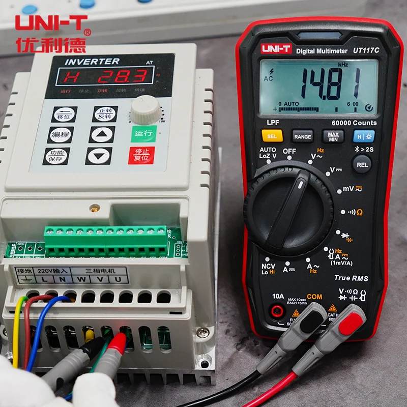 UNI-T UT117C Professional Digital Multimeter True RMS NCV 10A Current AC DC Voltmeter Capacitance Resistance Tester