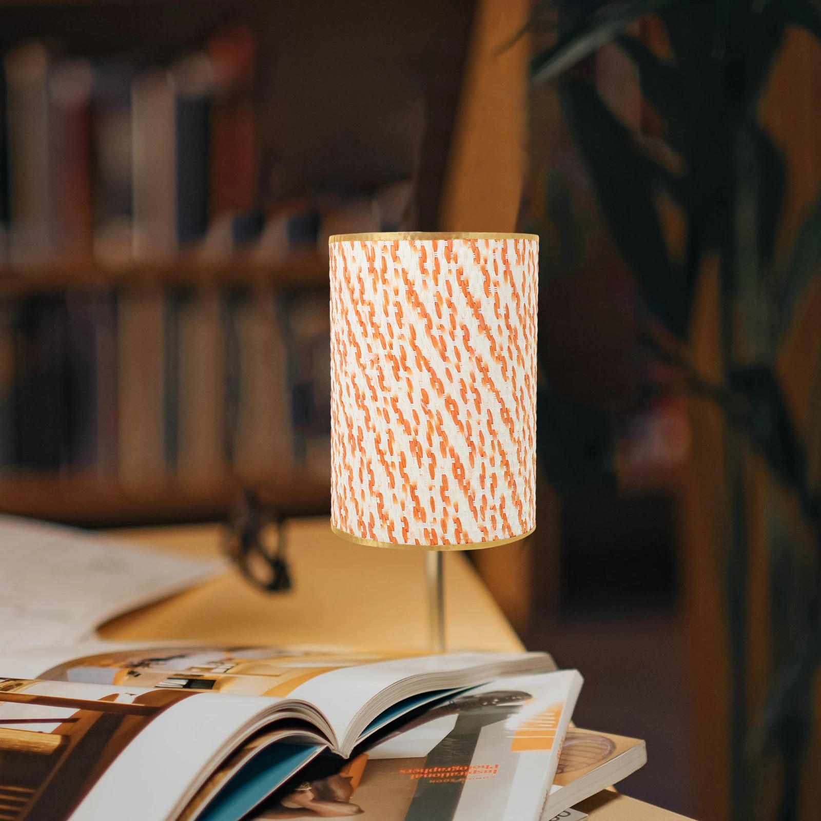

Colorful Woven Lamp Shades PVC Fabric Bedroom Shell for Floor Table Drum Modern Lampshade Durable Non Deform Fits Most Lamps