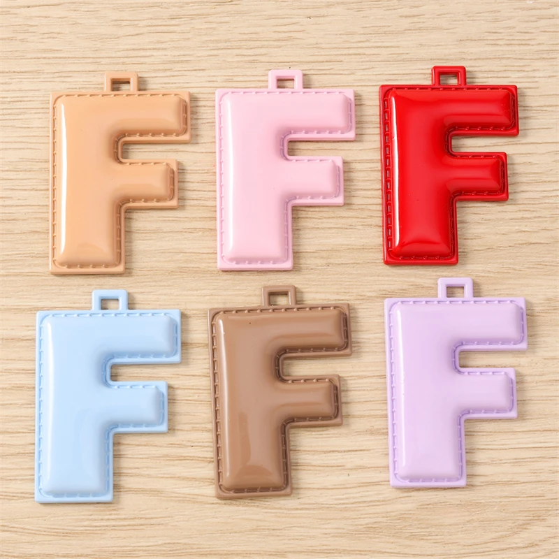 5 Stück niedliche, farbenfrohe Buchstabenanhänger (A-Z) für die Schmuckherstellung, Ohrringe, Halsketten, Armbänder, DIY-Bastelbedarf – Detail 10
