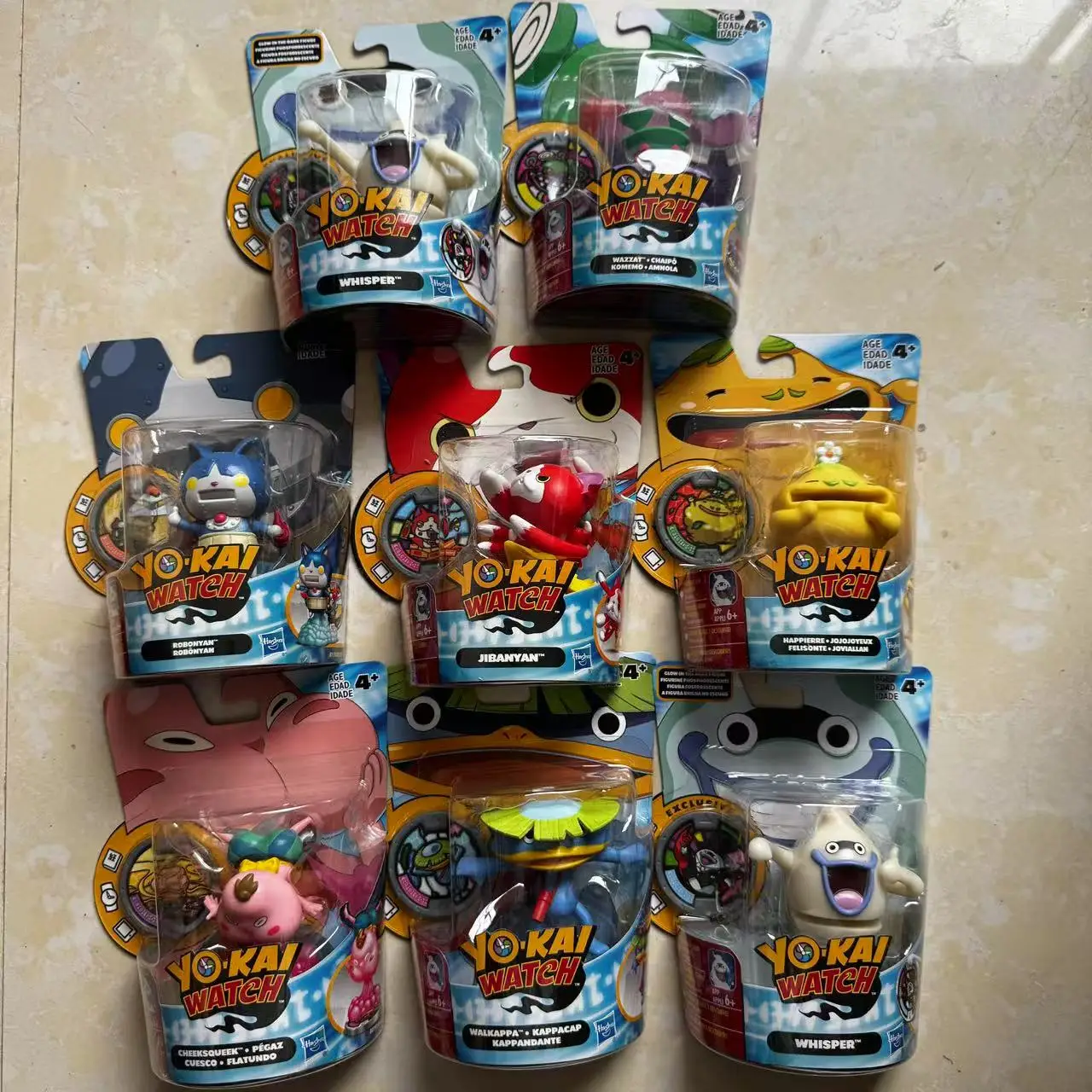 Genuine Japanese Anime Yokai Watch Collection WAZZAT HAPPIERRE JIBANYAN ROBONYAN Action Figure Toy