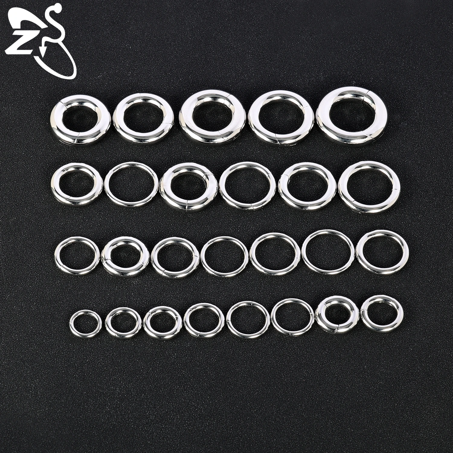 ZS 1 PC 2/4/6/8/10/12G Stainless Steel Hoop Earring Punk Large Size Ear Gauges Ear Expander Nostril Cartilage Piercings Jewelry