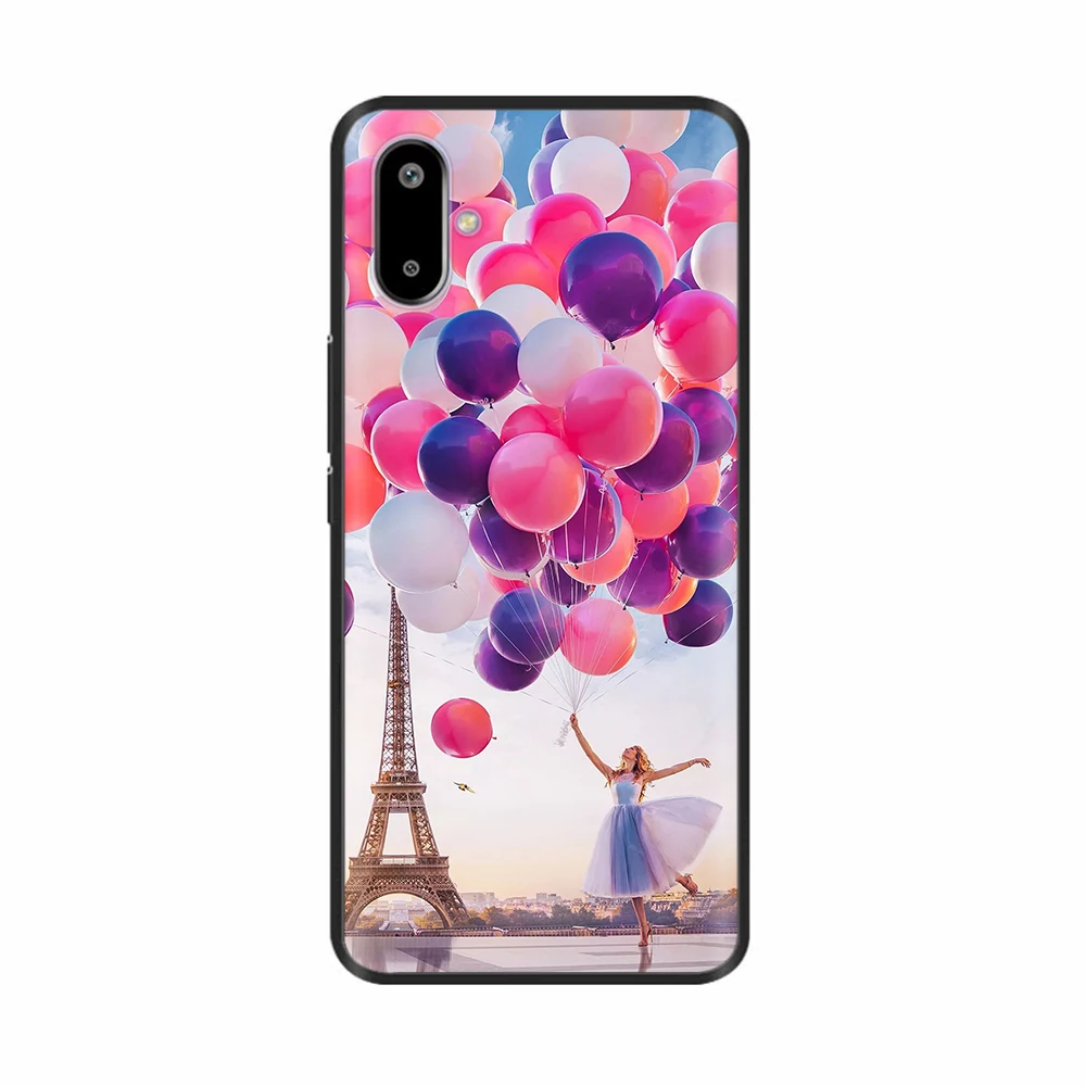 Para samsung galaxy m06 f06 5g caso de luxo macio preto silicone capa traseira casos de telefone para samsung m06 f06 à prova de choque pára-choques coque