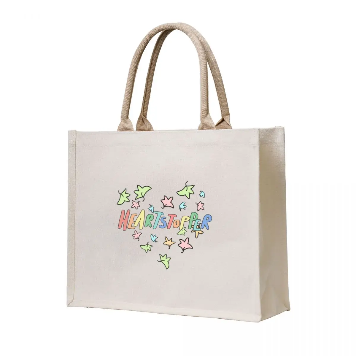 

Heartstopper heart of leaves (White background) Tote Bag reusable shopping bag shopping trolley bag large size bags Shopper