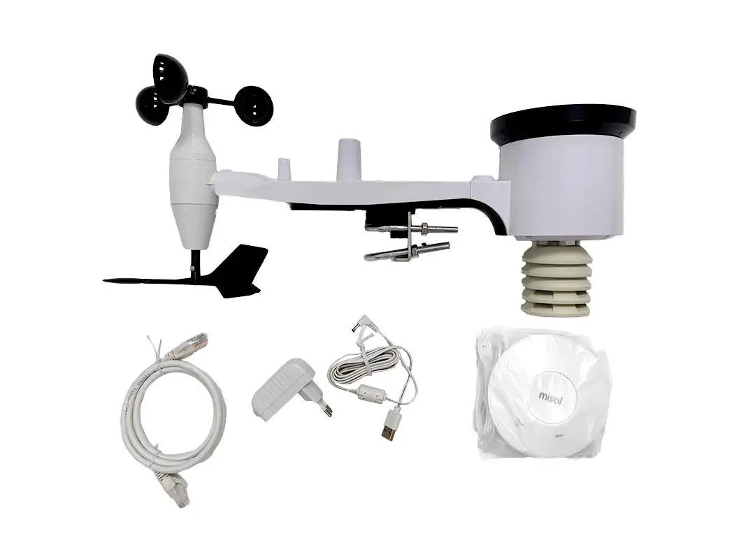 Misol/weather station smart hub GW2002 WiFi Gateway wind speed wind direction rain temperature humidity