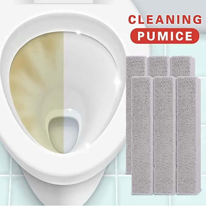 แท่งหินสำหรับทำความสะอาดห้องน้ำ6ชิ้นอ่างอาบน้ำห้องครัวห้องน้ำอ่างล้างจานสีฟ้าสำหรับครัวเรือน
