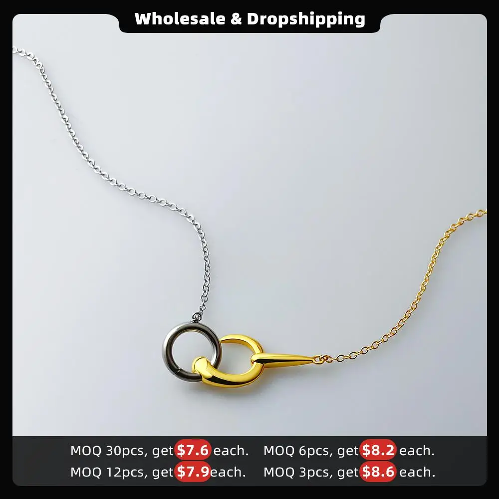 Necklaces Cheap Items With Free Shipping Trending Products Gold Color Pendants Necklace For Women Fashion Jewelry 3316