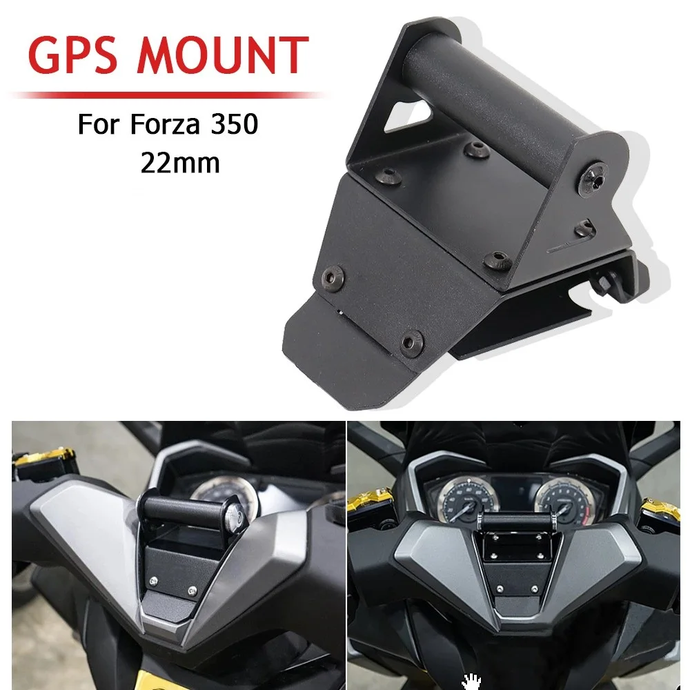 A96E-For Honda Forza350 Forza 350 2017-2019 Motorcycle GPS Mount Navigation Bracket Phone Holder Stand Accessories