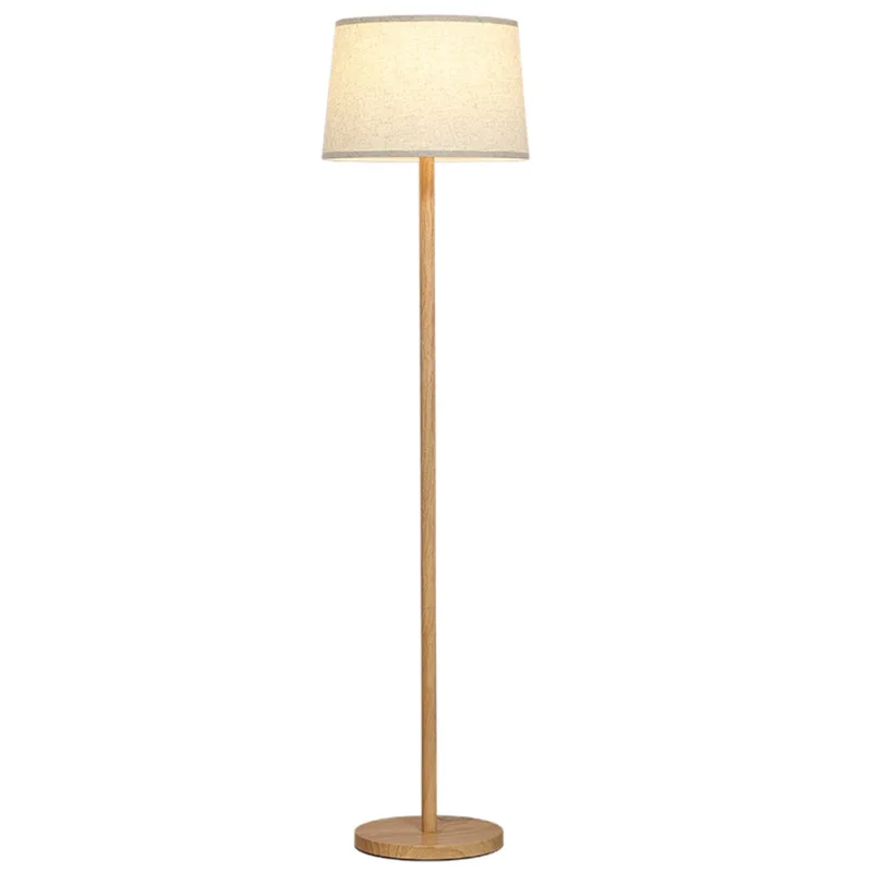 

Nordic floor lamp walnut original solid wood color living room art bedroom bedside decoration