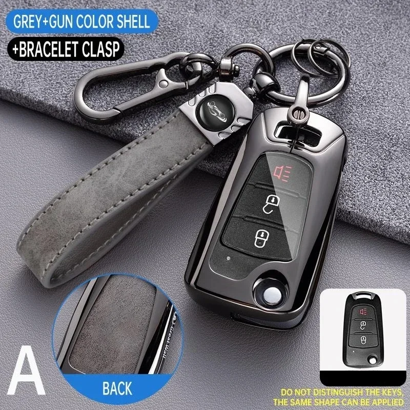 

Car Key Cases For Great Wall Haval Hover H1 H3 H6 H2 H5 C50 C30 C20R M4 3 Buttons Folding Keychain Remote Control Cover