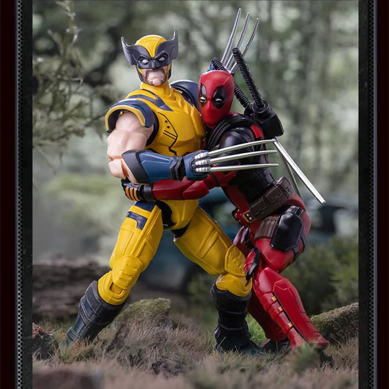 BLOKEES Stitching toy Movie Version Marvel Heroes X-Men Deadpool & Wolverine Action Figures Collections model