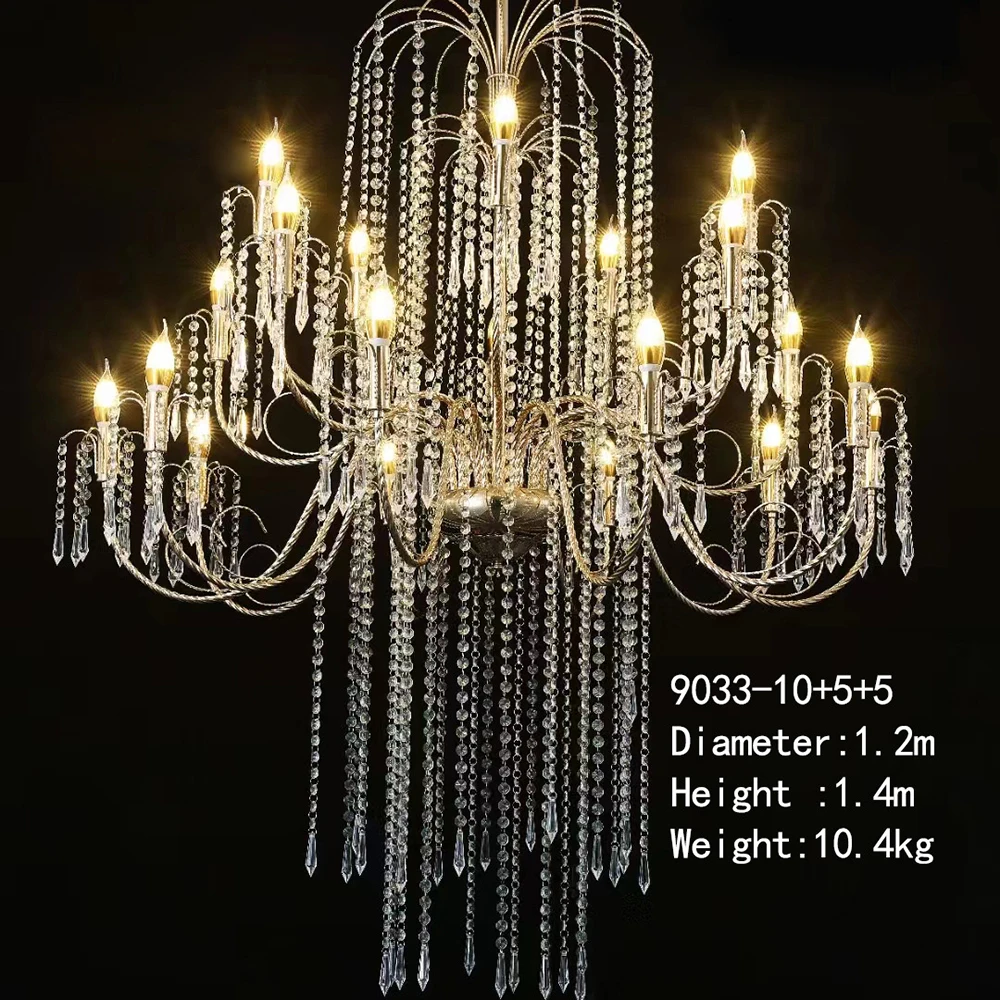 Wholesale Price Crystal Chandelier Living Room Corridor European Pendant Lights