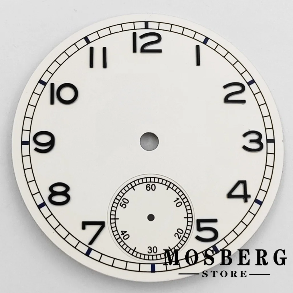 37mm Luminous Black White Sterile Watch Dial For ETA 6497 ST3600 ETA 6498 ST3621 Movement Watches Accessories