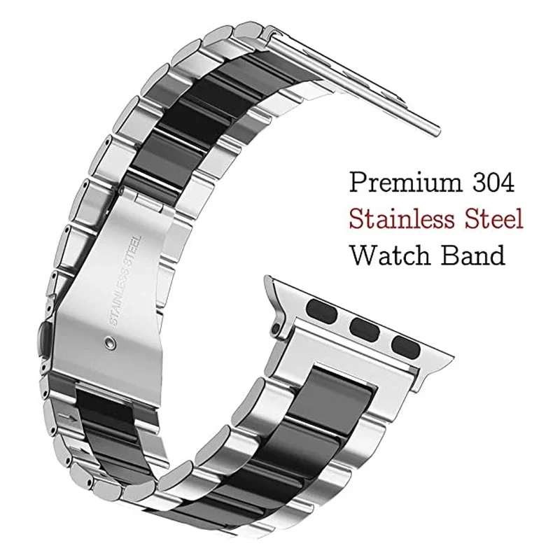 49mm Metal Strap+TPU Case for Apple Watch Band 45mm 41mm 40mm 42mm 44mm Cover Correa Bracelet for Iwatch Series 9 8 7 6 SE 5 4