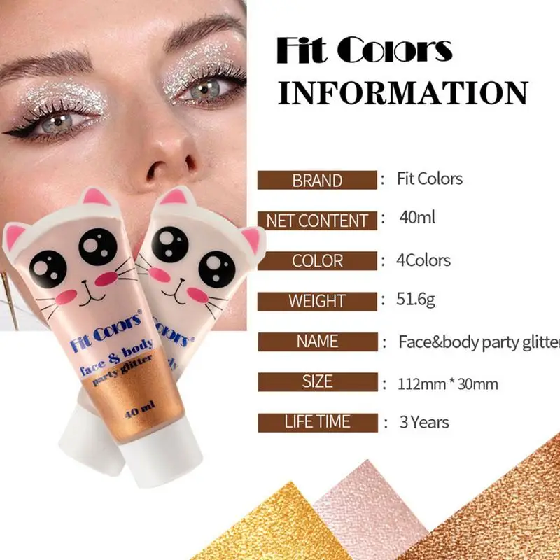 Glow Bronzer Glitter Shimmer Face Body Glow Illuminator Non appiccicoso Liquid Body Highlight Illuminator White Pink Gold Deep Gold