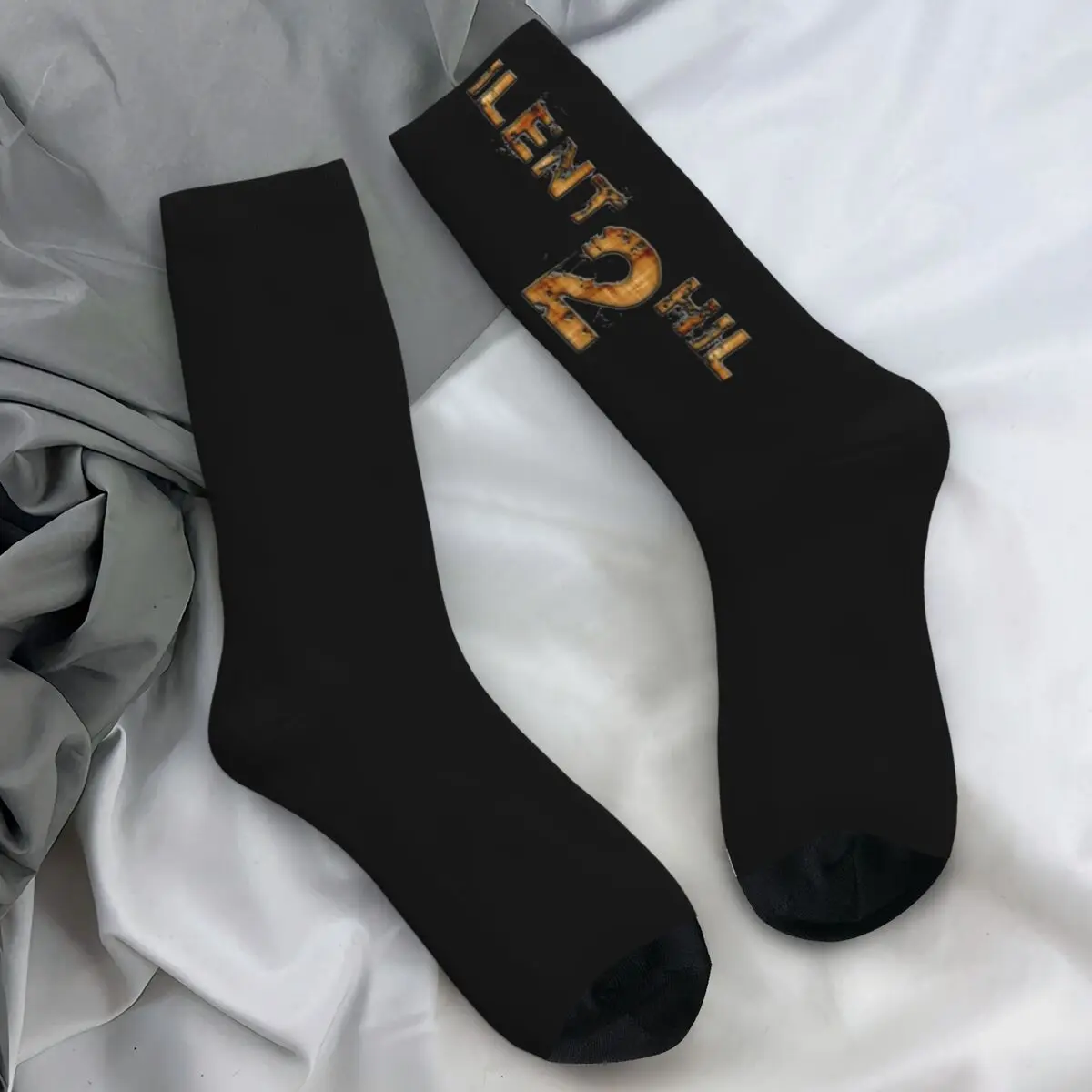 Silent Hill Socks Gaming Gamer Funny Stockings Men Warm Soft Running Sports Socks Autumn Design Anti-Slip Socks