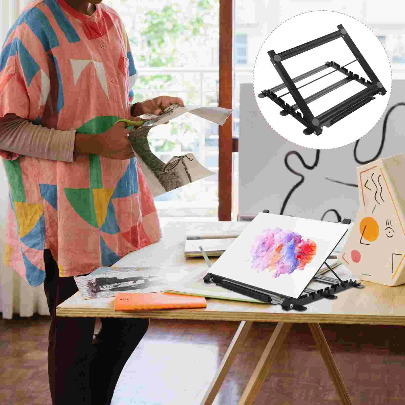 Copy Table Stand Light LED Tracing Board Bracket Drawing Tools Portable Holder Metal Professional