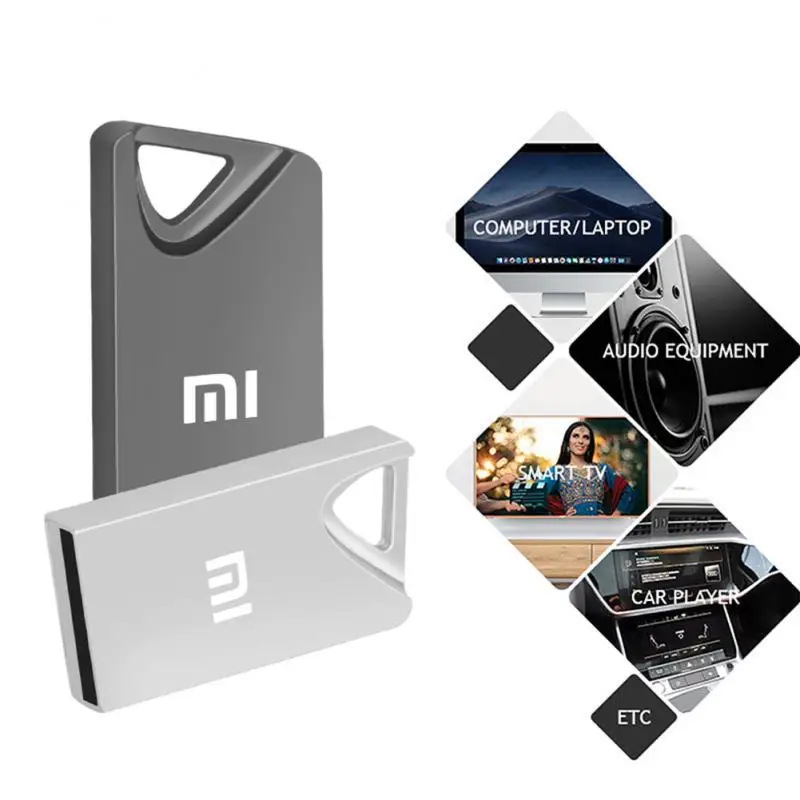 Xiaomi-Clés USB 3.0, 2 To, 128 Go, transfert haute vitesse, clé USB en métal, stockage de mémoire portable, disque U, adaptateur étanche