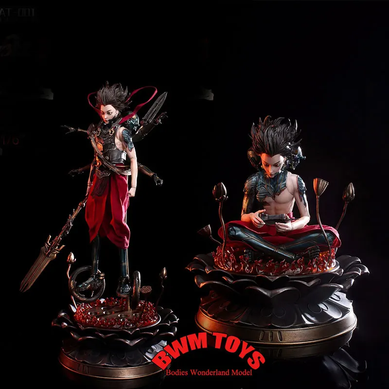 

In Stock Original A toys 1/6 Scale Dark Mythology Ne Zha Full Set 12inch Movable Soldier Action Figure Doll Collection