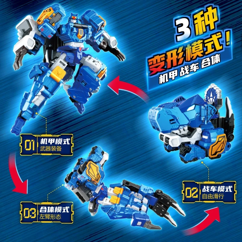 

MiniForce Dinoid Warrior Трансформационный робот Модель динозавра BURSTER GIGA Mini Force Deformation Headbot Giganoto Dino Toys