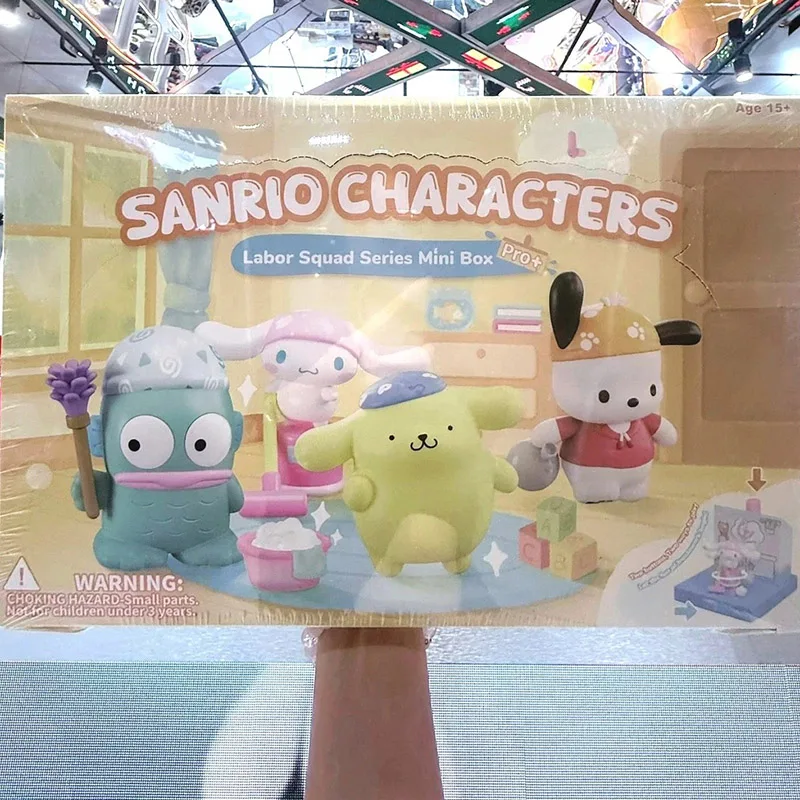 Genuine Sanrio Labor Boy Group Series Box Blind Box Cute Figurine Anime Figure Mystery Box Toy Girl Holiday Surprise Gifts