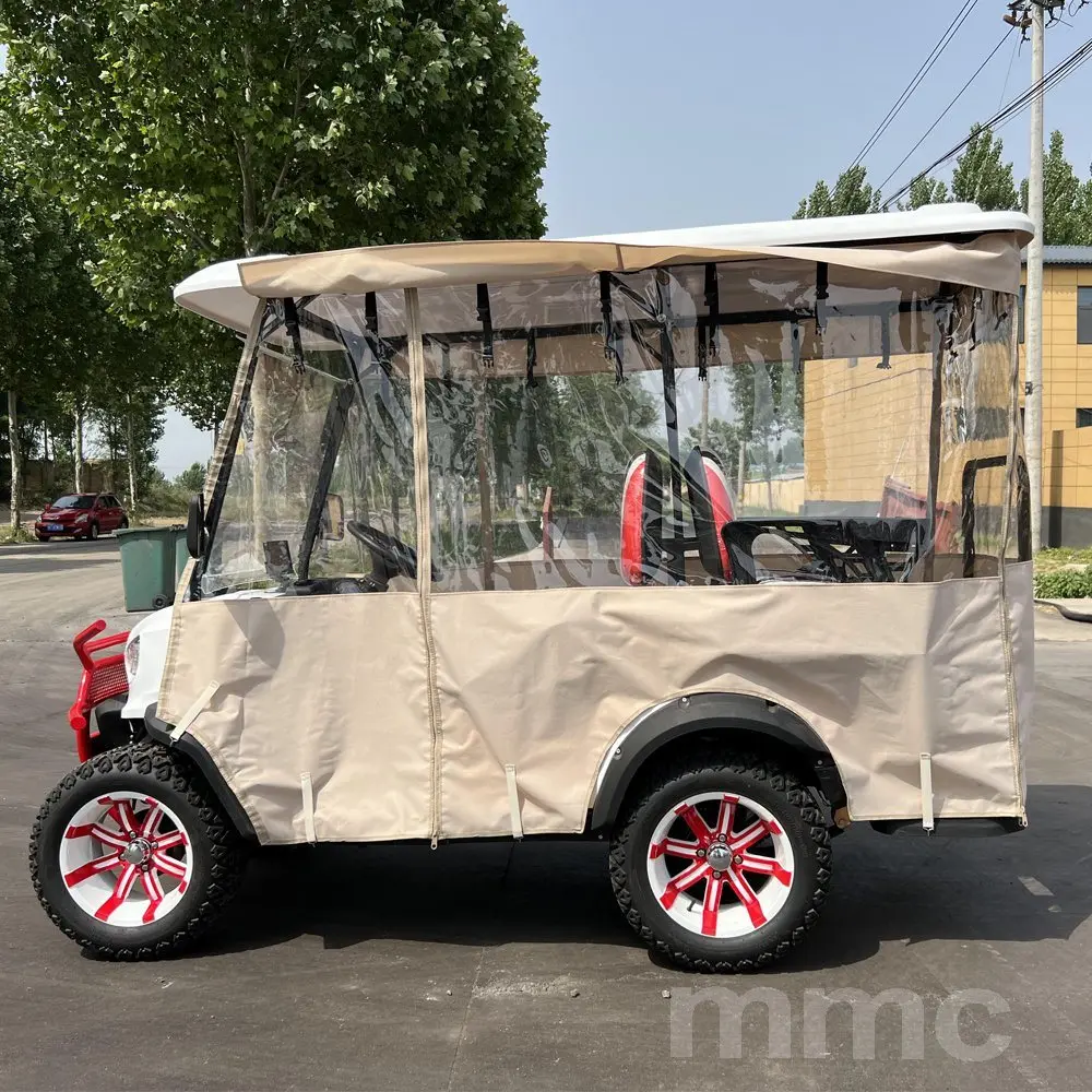 2025 High Quality Golf Car Electromagnetic Parking Smart Controller 4 6 Seats 60V 70V Electric Golf Cart Rain Cover