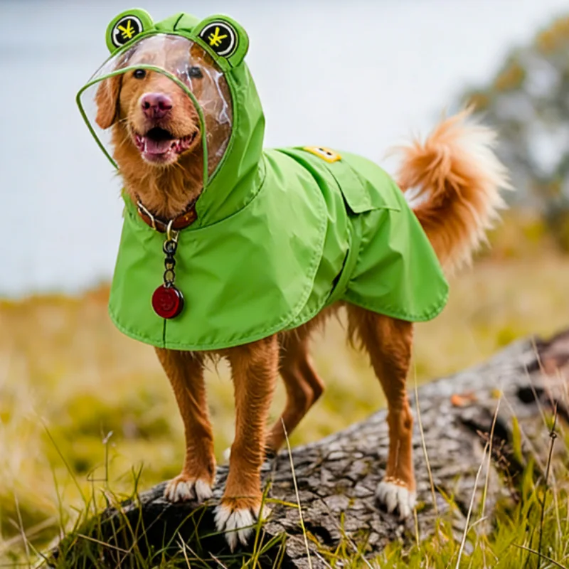 Poncho lluvia con capucha para perros pequeños – Protección abdominal - imagen 4
