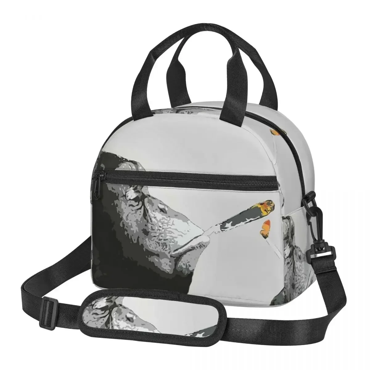 

Banksy Steez Chimp Monkey Smoking Join Lunch Bags Insulated Bento Box Lunch Tote Picnic Bags Cooler Bag for Woman Children