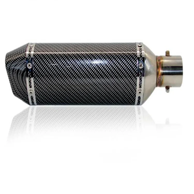 New Universal Racing Hexagon Motorcycle Exhaust System Stainless Steel Double/Triple Layer Lower Placement Parts Compatible All
