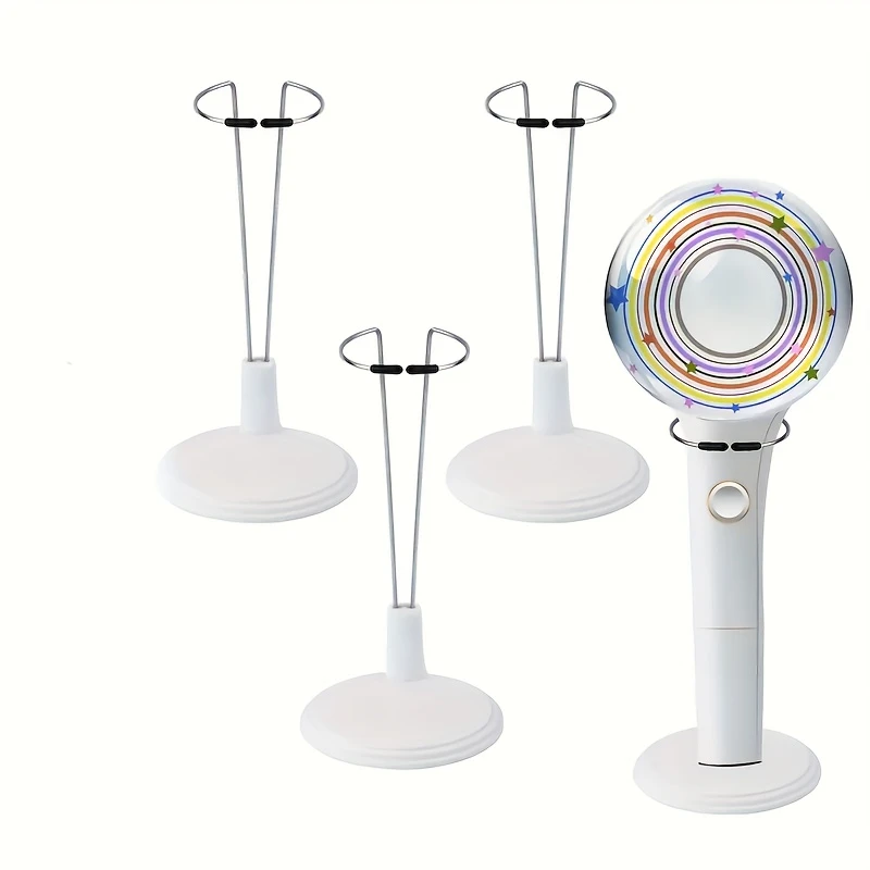 3Pcs Light Stick Display Stand Tabletop Storage Holder For Kpop Lightstick Mini Doll Action Figure Concert Collection Organizer