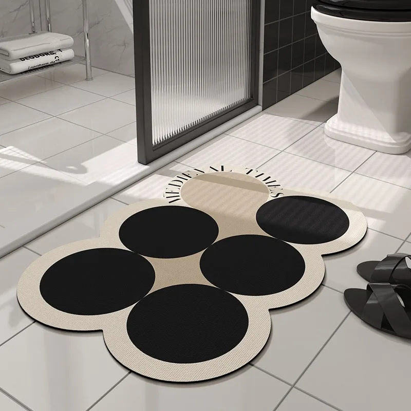 

Bathroom Carpet Strong Water Absorption Quick Drying Floor Mat Toilet Non-slip Foot Mats Diatom Mud Soft Rug Alfombra De Baño