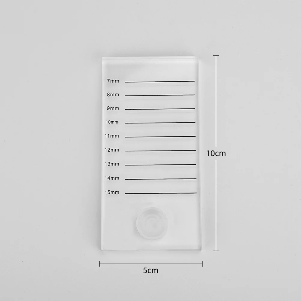 1pc Extension Board Acrylic Smooth Surface With Scale False Eyelash Holder Tool Eyelash Extension Accessories Supplies Tools
