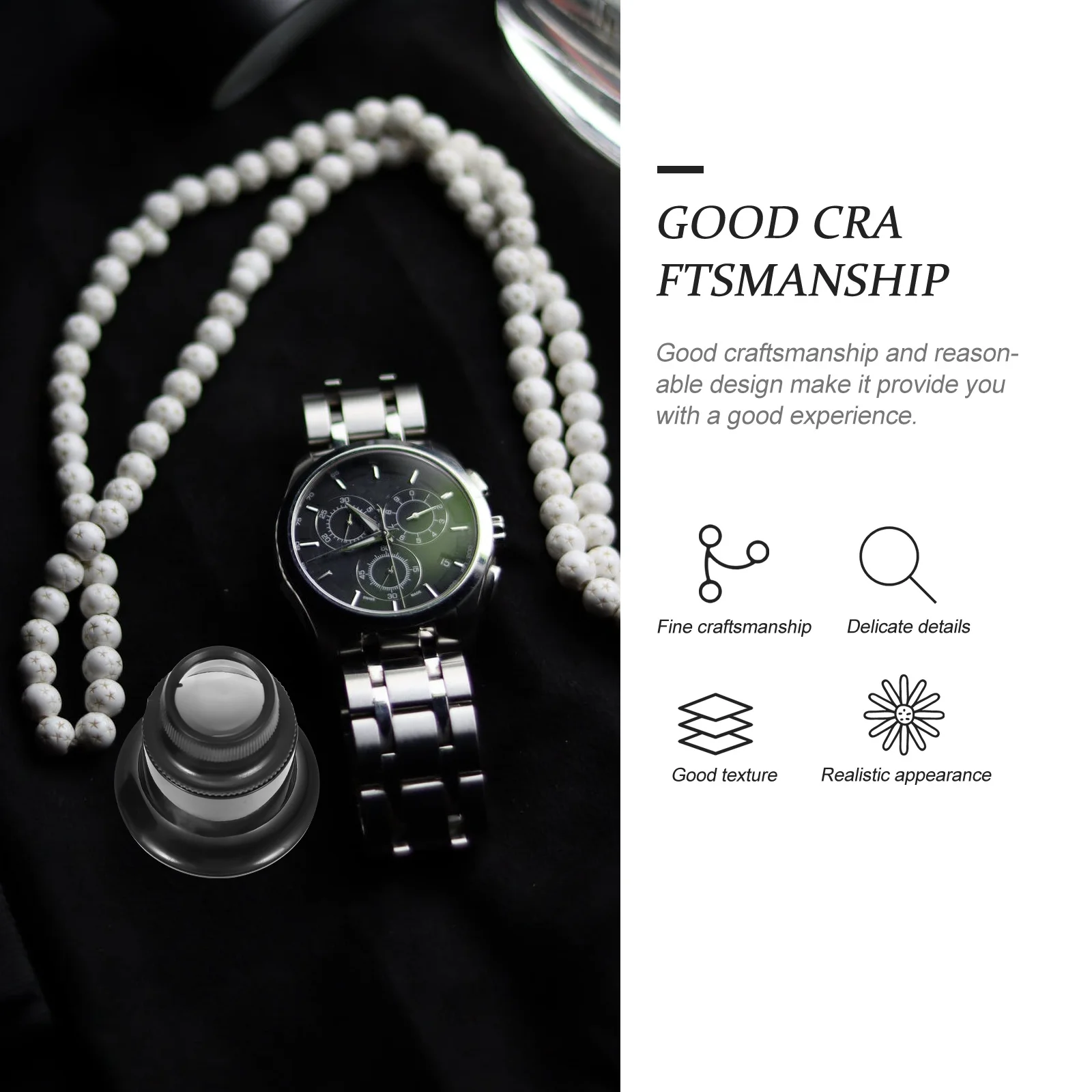 4 個のアイクランプ拡大鏡プレミアム素材耐久性のある時計屋ルーペ多機能宝石商アクセサリールーペ拡大鏡