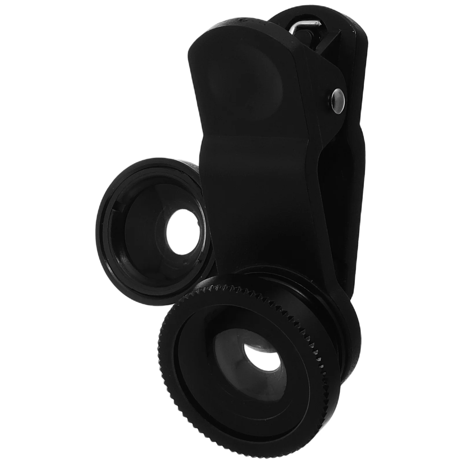 Kit macro de lente olho de peixe para celular, espelho, apêndice, clipe de plástico