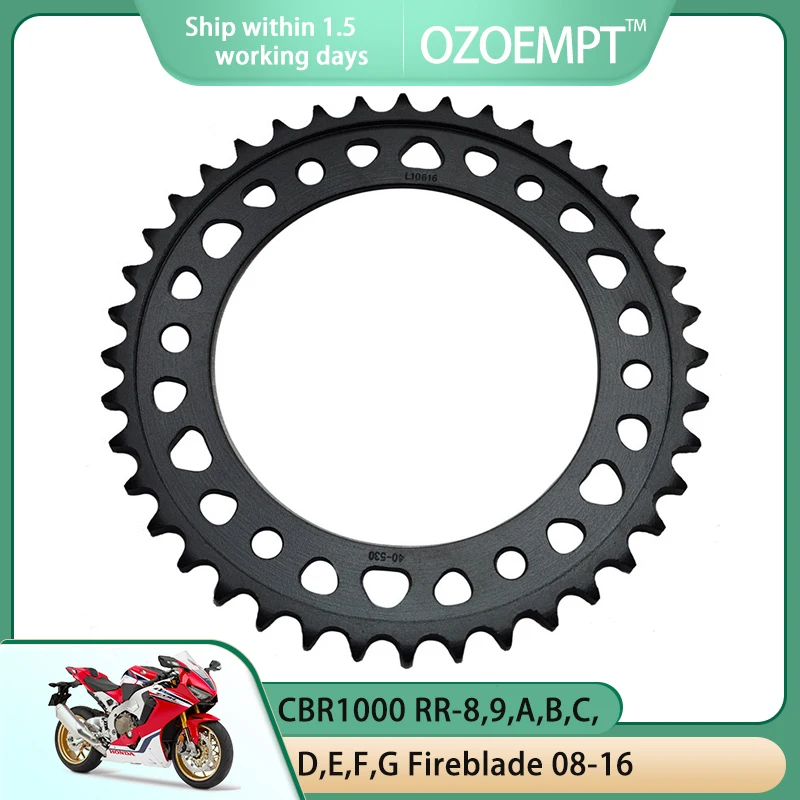 

OZOEMPT 530-42T Motorcycle Rear Sprocket Apply to CBR900 RR Y,1,2,3 Fire Blade CBR1000 RR-6,7,8,9,A,B,C,D,E,F,G Fireblade